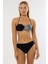4600 Gümüş Yaldız Desenli Straplez Bikini Takımı 4