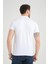 Erkek Net Beyaz Polo Yaka Yazlık Pamuklu Kısa Kollu T Shirt 2