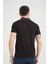 Erkek Siyah Polo Yaka Biyeli Yazlık Pamuklu Kısa Kollu T Shirt 2