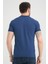 Erkek Koyu Mavi Polo Yaka Biyeli Yazlık Pamuklu Kısa Kollu T Shirt 3