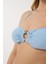 4604 Mavi Straplez Bikini Takımı 4