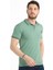 Erkek Yosun Yeşili Polo Yaka Biyeli Yazlık Pamuklu Kısa Kollu T Shirt 3