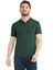 Erkek Zümrüt Yeşili Polo Yaka Yazlık Pamuklu Kısa Kollu T Shirt 2