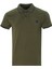 Erkek Zeytin Yeşili Polo Yaka Biyeli Yazlık Pamuklu Kısa Kollu T Shirt 1