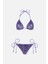 4607 Lila Pul Payetli Bikini Takımı 5