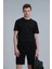 Erkek Antony Modern Grafik T-Shirt 111020204 Siyah 1