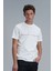 Erkek Carlos Modern Grafik T-Shirt 111020211 Kırık Beyaz 1