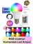 Premium Rgb Uzaktan Kumandalı Çok Renkli LED Ampul E27 800LM 9W Gün Işığı 16 Renk Tasarruflu Işık 1