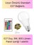 Premium Rgb Uzaktan Kumandalı Çok Renkli LED Ampul E27 800LM 9W Gün Işığı 16 Renk Tasarruflu Işık 5