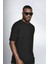 Siyah Oversize Erkek T-Shirt 10423 3