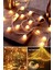 20 Ledli 5 Metre Mini Ampul LED - Sarı LED Şerid LED Peri LED Dekoratif LED 4