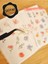 - Şeffaf Floral & Leaf Temalı Laptop Notebook Telefon Tablet Ajanda Sticker Seti 2