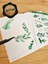 - Şeffaf Floral & Leaf Temalı Laptop Notebook Telefon Tablet Ajanda Sticker Seti 1