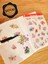 - Şeffaf Floral & Leaf Temalı Laptop Notebook Telefon Tablet Ajanda Sticker Seti 1