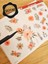 - Şeffaf Floral & Leaf Temalı Laptop Notebook Telefon Tablet Ajanda Sticker Seti 2