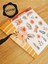 - Şeffaf Floral & Leaf Temalı Laptop Notebook Telefon Tablet Ajanda Sticker Seti 3