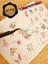 - Şeffaf Floral & Leaf Temalı Laptop Notebook Telefon Tablet Ajanda Sticker Seti 1