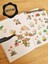 - Şeffaf Floral & Leaf Temalı Laptop Notebook Telefon Tablet Ajanda Sticker Seti 2