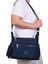 213 Klinkır Kaliteli Kumaş Bayan Çapraz Omuz Çantası Lacivert 1