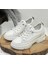 Guja 24Y314 Gizli Topuk Deri Kadın Sneaker Ayakkabı 5