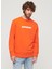 Bisiklet Yaka Turuncu Erkek Sweatshırt M2013527A2LN_LUXURY Sport Loose Fıt 2