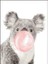 Sakız Çiğneyen Koala Sayılarla Boyama Seti (Tuvale Gerili) 1