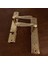 Özen Handles Imza Titanyum ZK19 Zamak Aynalı Wc Banyo Kapı Kolu Sol Basar 1 Takım 1