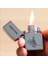 Kişiye Özel Isimli Benzinli Zippo Çakmak Gri Osmanlı Tuğrası Tasarımlı 2