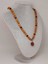 Çilek Kuvars Taşlı Rudraksha Tohum Kolye Dolama Bileklik 8mm (49724) 2