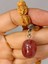 Çilek Kuvars Taşlı Rudraksha Tohum Kolye Dolama Bileklik 8mm (49724) 5