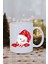 Yılbaşı Noel Temalı Kırmızı Eldiven ve Şapkalı Kardan Adam Baskı Yeni Yıl Hediye Kupa Bardak-Kahve 1
