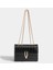 Kadın Çantası High-End Timsah Desen Çanta Hafif Lüks Retro Zincir Küçük Kare Çanta Moda Çok Yönlü Crossbody Omuz Çantası (Yurt Dışından) 2