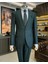 İtalyan stil slim fit ceket yelek pantolon takım elbise yeşil T10333 1