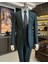 İtalyan stil slim fit ceket yelek pantolon takım elbise yeşil T10333 5