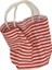 Basit Çizgili Kanvas Omuz Çantası (Yurt Dışından) 1