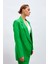 Klasik Yaka Uzun Ceket - Koyu Yeşil 3