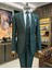 Italyan Stil Slim Fit Ceket Yelek Pantolon Takım Elbise Yeşil T10866 5