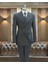 Italyan Stil Slim Fit Çizgili Kruvaze Ceket Pantolon Takım Elbise Lacivert T11938 1