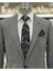Italyan Stil 8 Drop Ceket Pantolon Takım Elbise Gri T10677 2