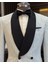 Italyan Stil Slim Fit Şal Yaka Kruvaze Ceket Pantolon Damatlık Set Mavi T12027 2