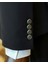 Italyan Stil Slim Fit Ceket Pantalon Takım Elbise Siyah T12067 5