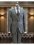 Italyan Stil Slim Fit Ceket Yelek Pantolon Takım Elbise Vizon T9951 1