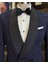 Italyan Stil Slim Fit Şal Yaka Kruvaze Ceket Pantolon Damatlık Set Lacivert T12032 2