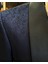 Italyan Stil Slim Fit Şal Yaka Kruvaze Ceket Pantolon Damatlık Set Lacivert T12032 5