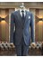 Italyan Stil Slim Fit Erkek Ceket Yelek Pantolon Takım Elbise Lacivert T11019 1