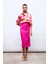 Zincir Kemerli Kalem Etek - Fuşya 2