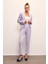 Korsaj Detaylı Pantolon - Lila 3