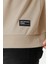 Erkek Bej Basic Bisiklet Yaka Regular Fit Normal Kesim 2 Iplik Sweatshirt 5