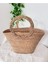 Dekoratif Kulplu Hasır Sepet Plaj Çanta Sele 35X20X27CM 3