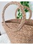Dekoratif Kulplu Hasır Sepet Plaj Çanta Sele 35X20X27CM 4